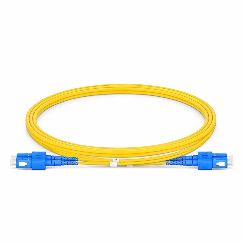1.8mm SC/UPC-SC/UPC Duplex 9/125um G657A1 PVC Jacket Tight-Buffered Fiber Patch Cable