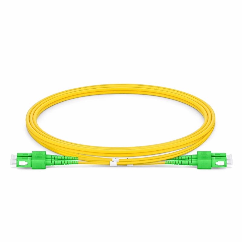 3.0mm SC/APC-SC/APC Duplex 9/125um G657A1 LSZH Jacket Tight-Buffered Fiber Patch Cable