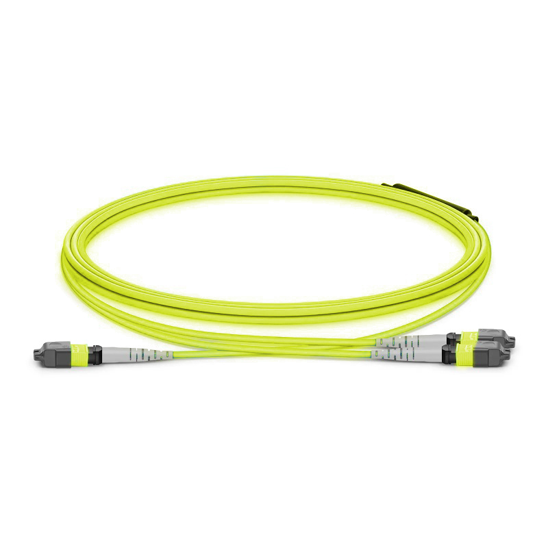 16F MTP® Trunk Cable 16F UPC(Female)-2x8F UPC(Female) OM5 0.6dB Max LSZH Aqua Jacket